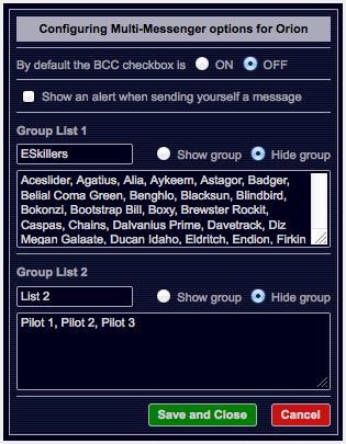 Multi Message Setting Screenshot